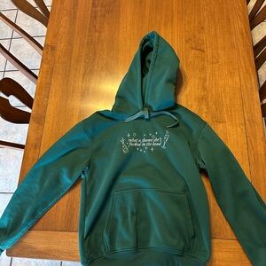 Taylor Swift-Inspired Hunter Green Hoodie—Women’s size M